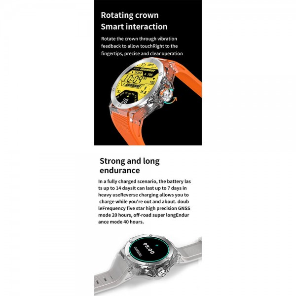 Smartwtch Microwear TK20 - Orange