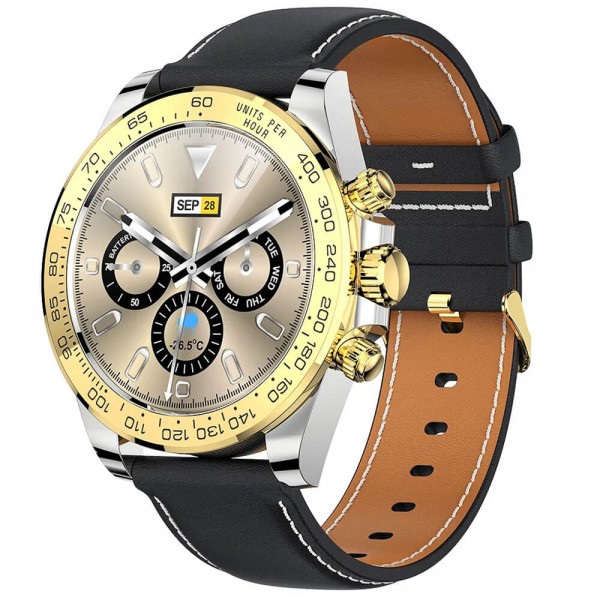 Smartwatch Microwear AW13 - Black Gold
