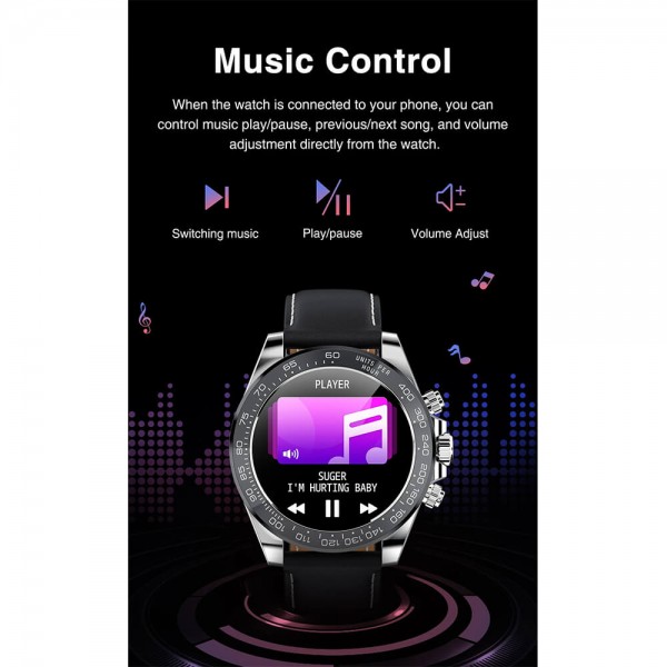 Smartwatch Microwear AW13 - Black Gold