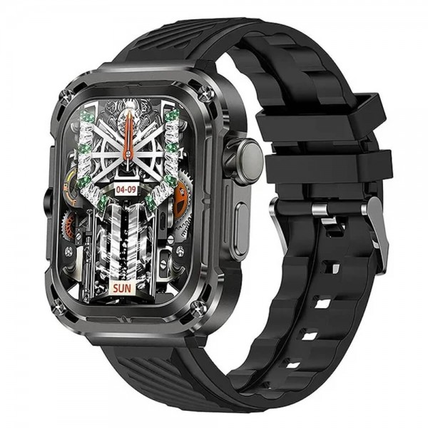 Smartwatch Microwear T85 - Black Steel