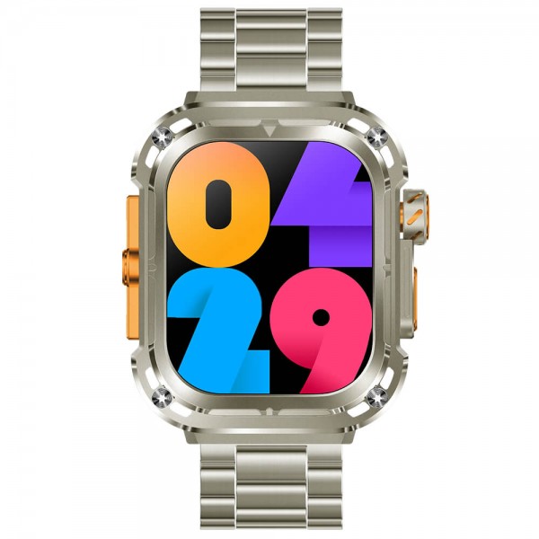 Smartwatch Microwear T85 - Silver Steel