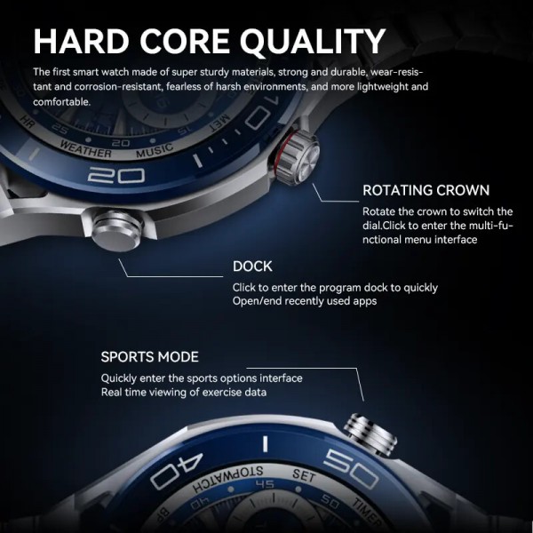 Smartwatch Microwear HW5 - Gold Steel