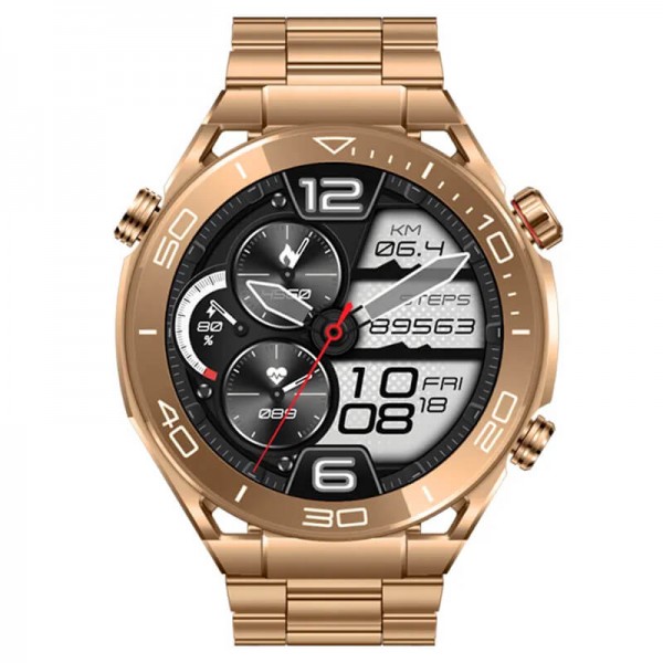 Smartwatch Microwear HW5 - Gold Steel