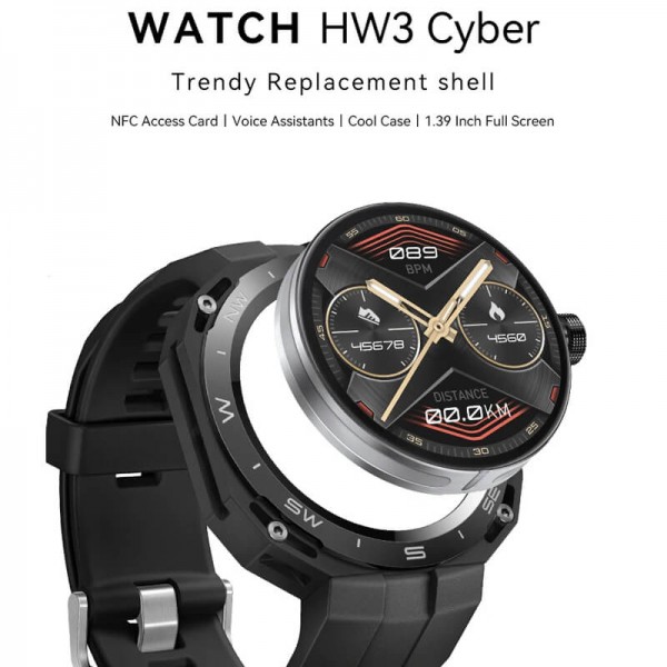Smartwatch Microwear HW3 - Black Gold