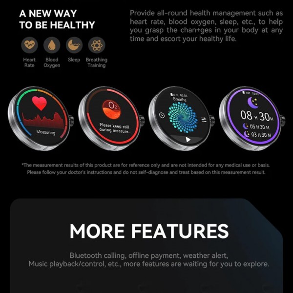 Smartwatch Microwear HW3 - Black Gold