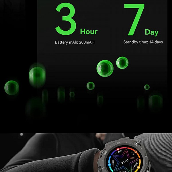 Smartwatch Microwear HW3 - Black Gold