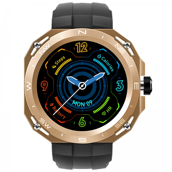 Smartwatch Microwear HW3 - Black Gold