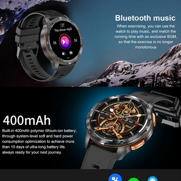 Smartwatch Microwear AK59  - Silver Steel