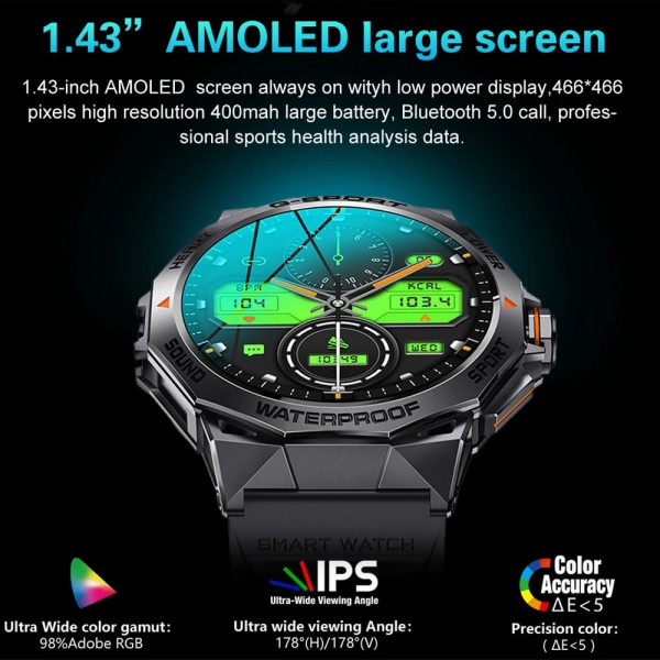 Smartwatch Microwear K62 - Orange