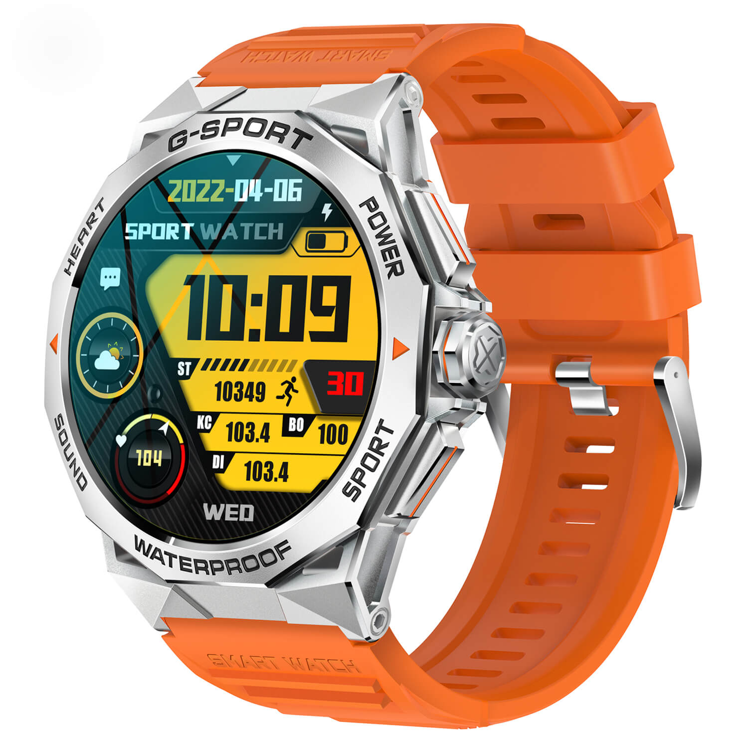 Smartwatch Microwear K62 - Orange