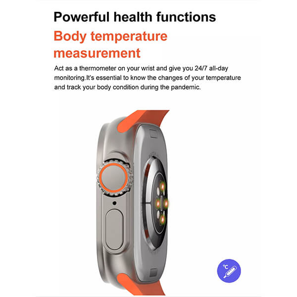 Smartwatch Bakeey Z55 Ultra - Orange