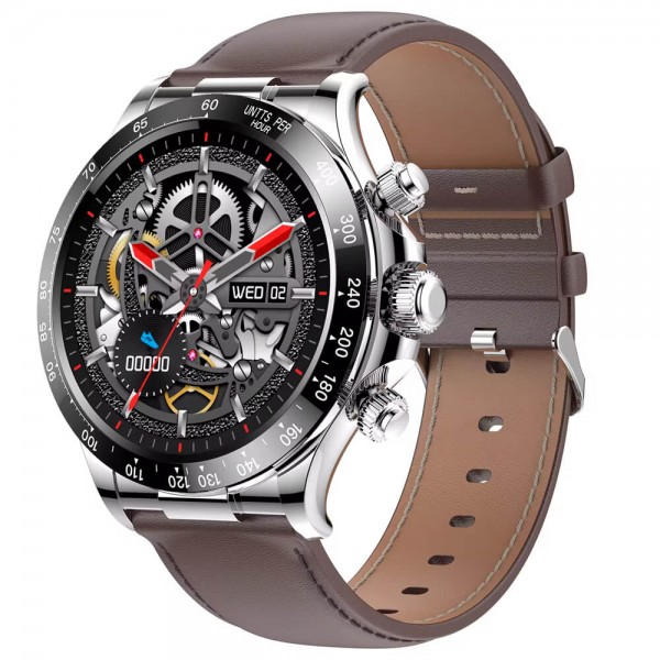 Smartwatch Microwear X12 - Brown Leather