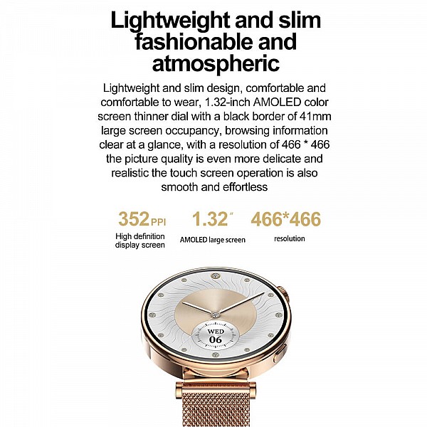 Smartwatch Microwear MK41 - Steel Silver