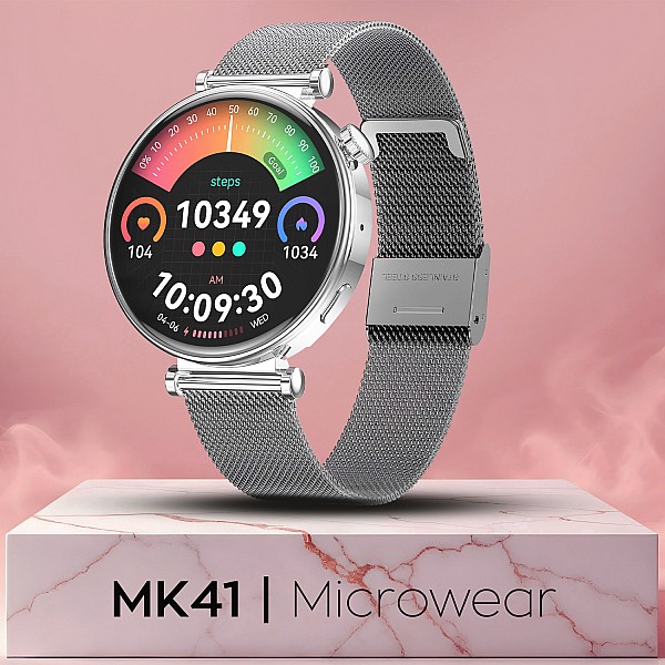 Smartwatch Microwear MK41 - Steel Silver
