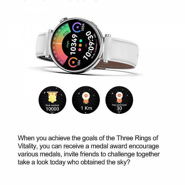 Smartwatch Microwear MK41 - Steel Silver