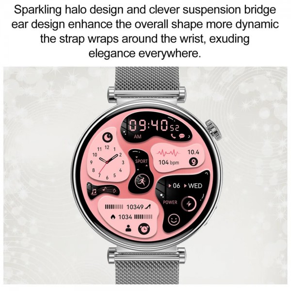 Smartwatch Microwear MK41 - Steel Silver