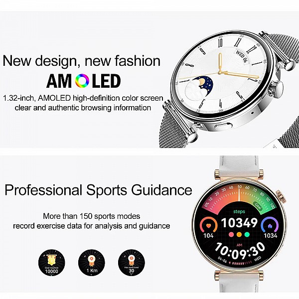 Smartwatch Microwear MK41 - Steel Silver
