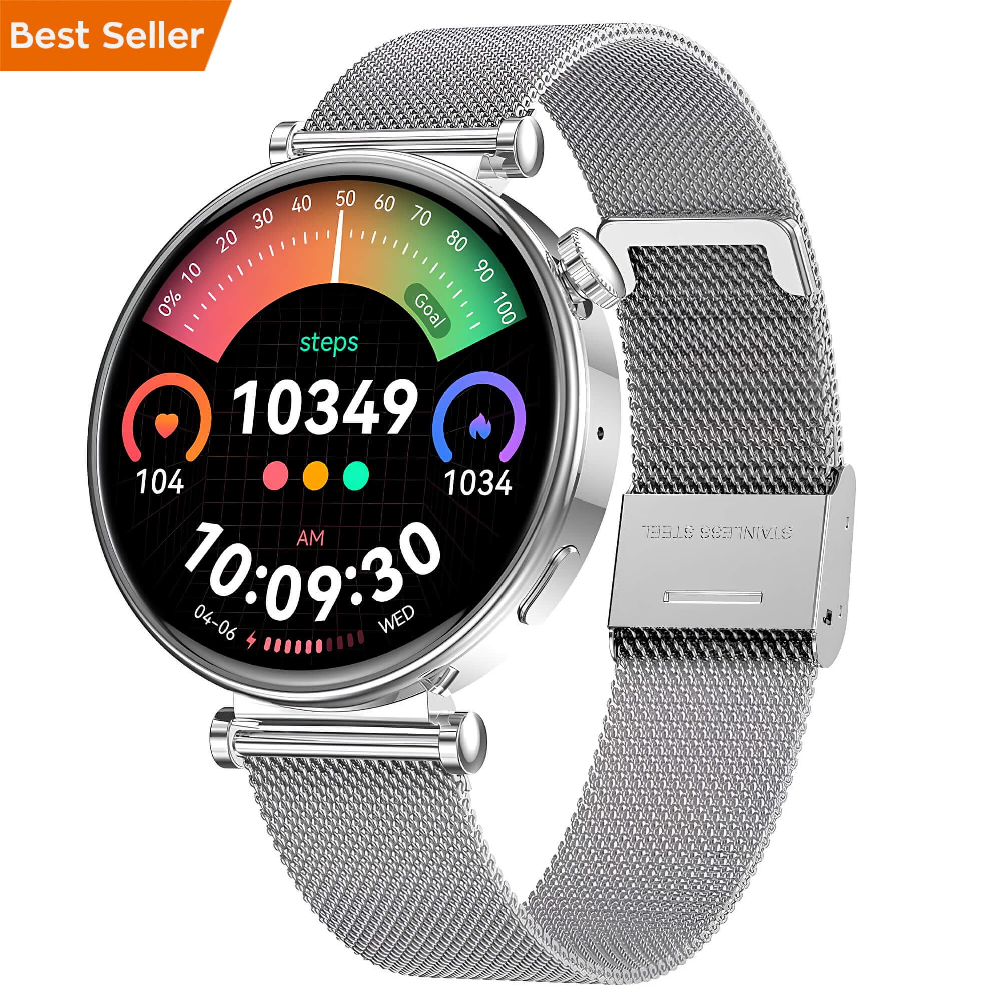 Smartwatch Microwear MK41 - Steel Silver