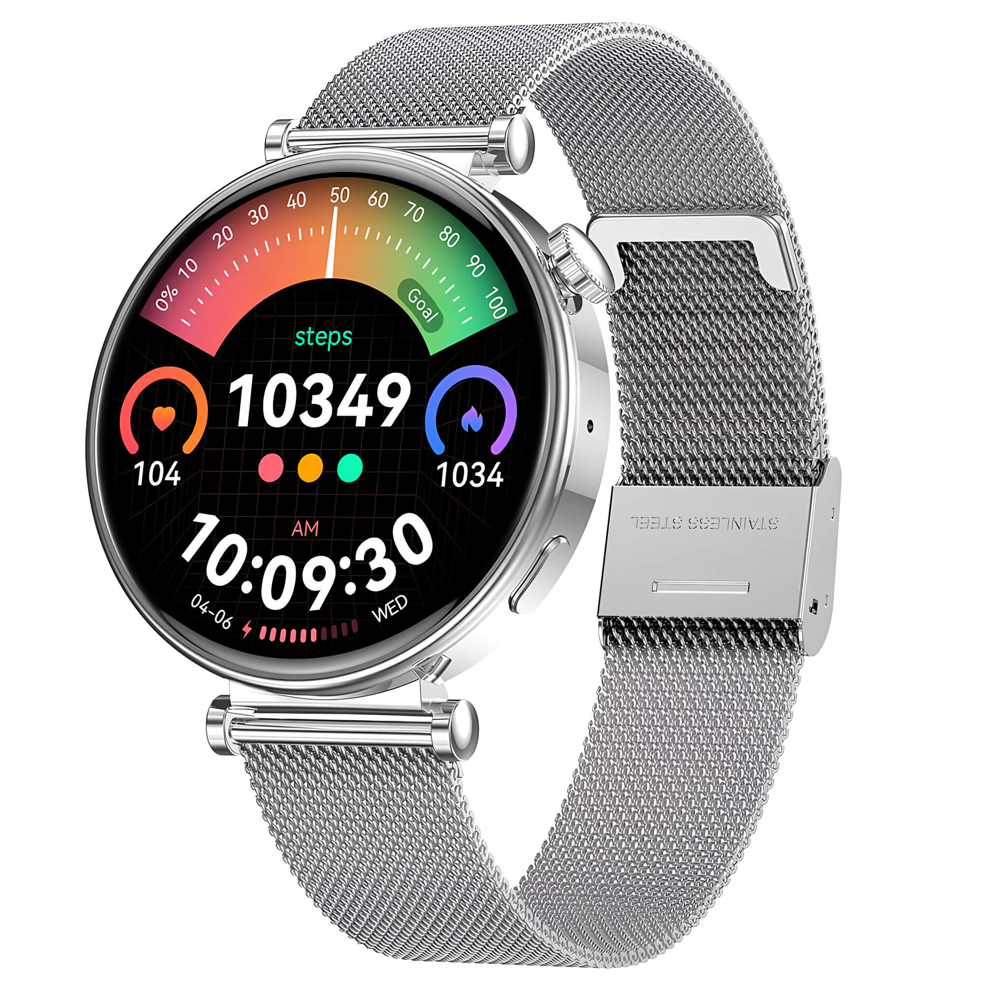 Smartwatch Microwear MK41 - Steel Silver