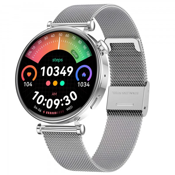 Smartwatch Microwear MK41 - Steel Silver