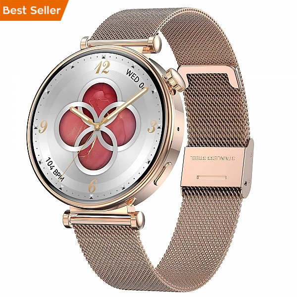 Smartwatch Microwear MK41 - Gold Steel