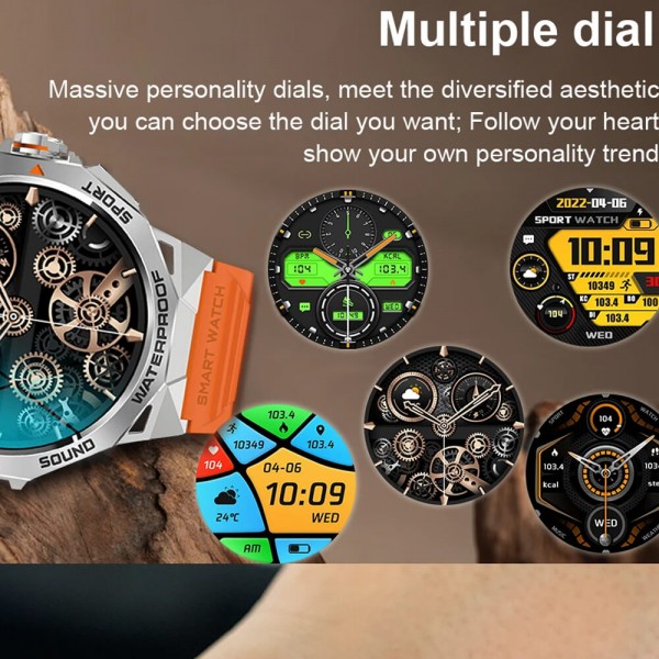 Smartwatch Microwear K62 - Black Steel
