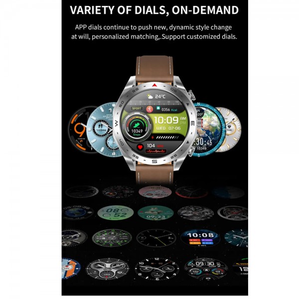 Smartwatch Microwear K95 - Brown Leather