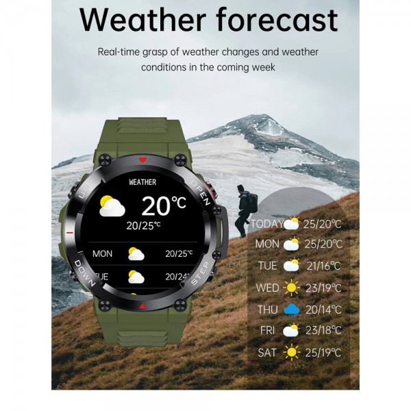 Smartwatch Microwear AK45 - Black  