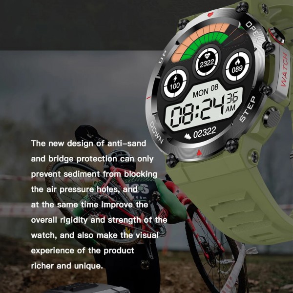 Smartwatch Microwear AK45 - Army Green