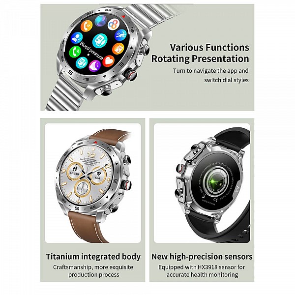 Smartwatch Microwear K95 - Steel Silver