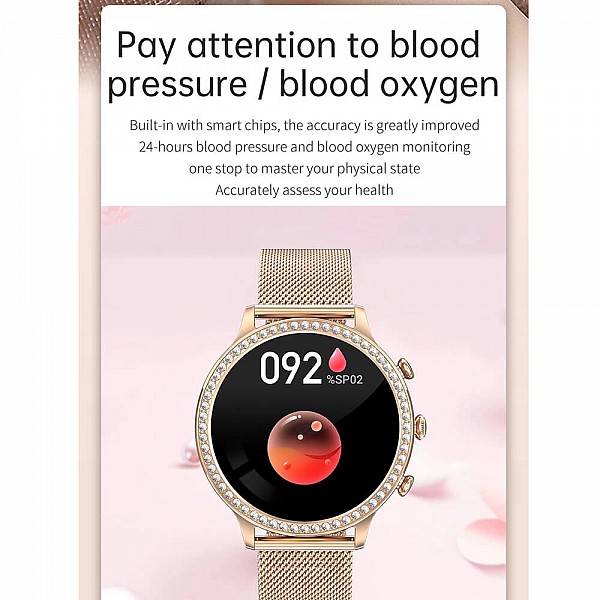 Smartwatch Microwear I70 - Gold Steel