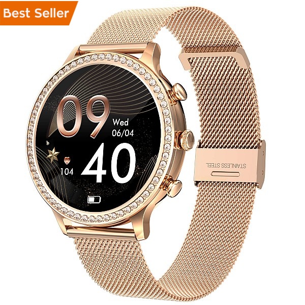 Smartwatch Microwear I70 - Gold Steel