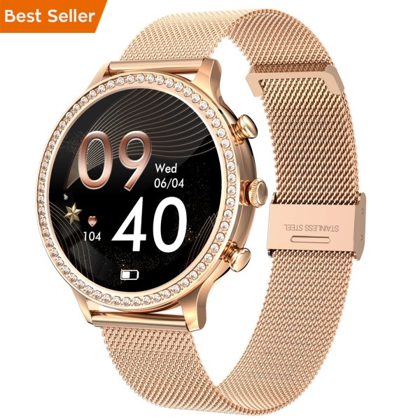 Smartwatch Microwear I70 - Gold Steel