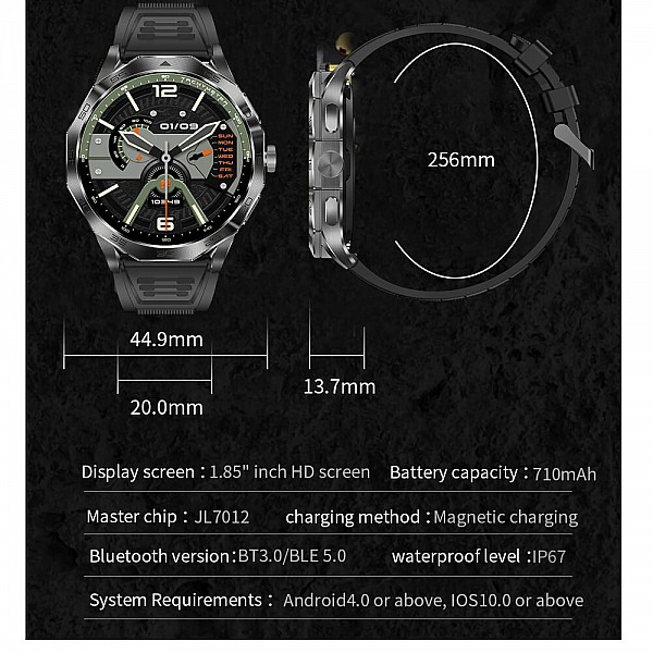Smartwatch Microwear DA23 - Silver  Steel