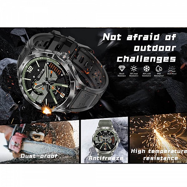 Smartwatch Microwear DA23 - Black Silicone