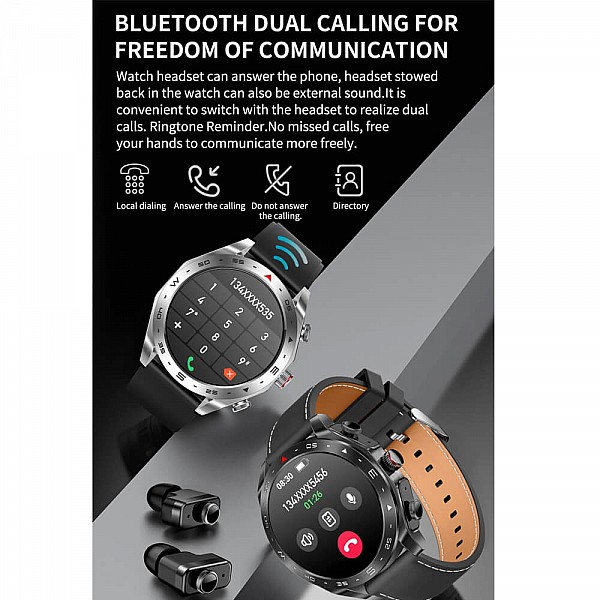 Smartwatch Microwear K95 - Black Steel Smartwatch Microwear K95 - Black Steel