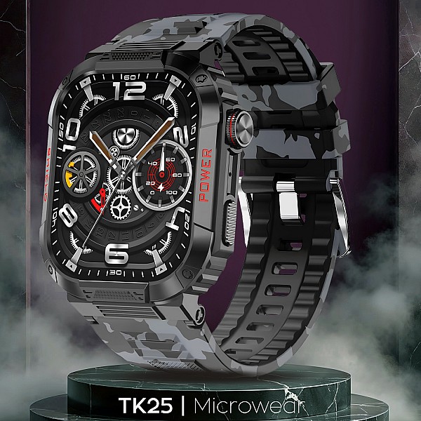 Smartwatch Microwear TK25 - Black Camo