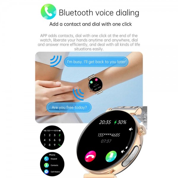 Smartwatch Microwear JA02 - Gold