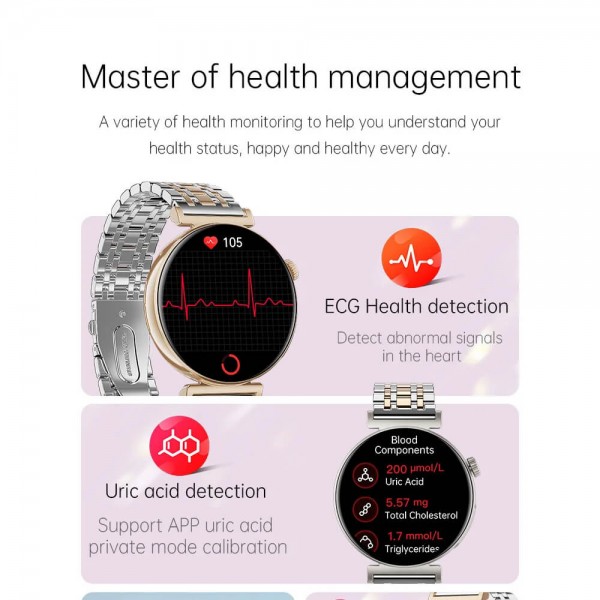 Smartwatch Microwear JA02 - Gold