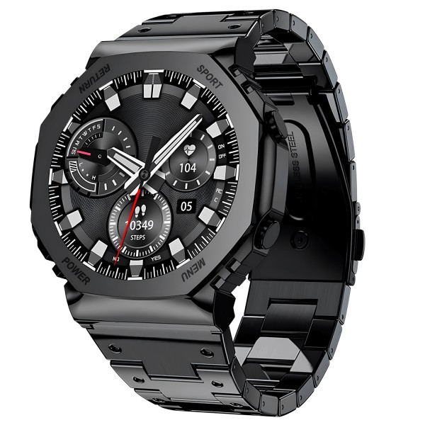 Smartwatch Microwear A51 - Black  Steel