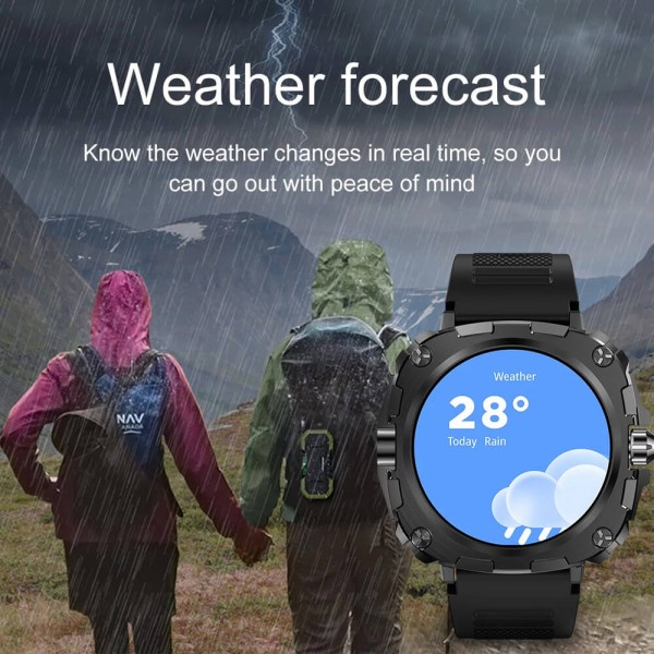 Smartwatch Microwear AK71 - Black  Steel