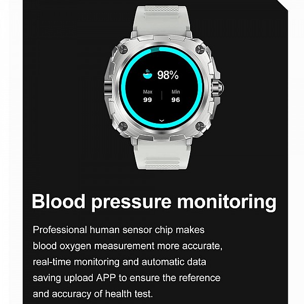 Smartwatch Microwear AK71 - Black  Steel