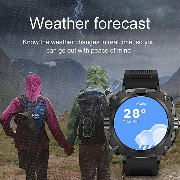 Smartwatch Microwear AK71 - Black Steel Smartwatch Microwear AK71 - Black Steel