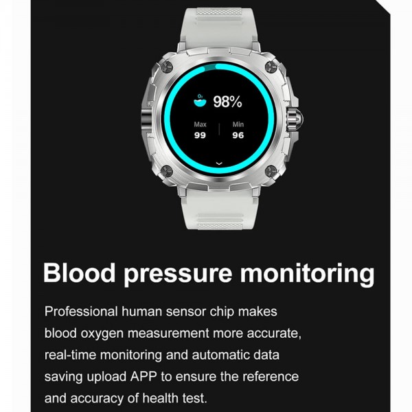 Smartwatch Microwear AK71 - Black  Silicone