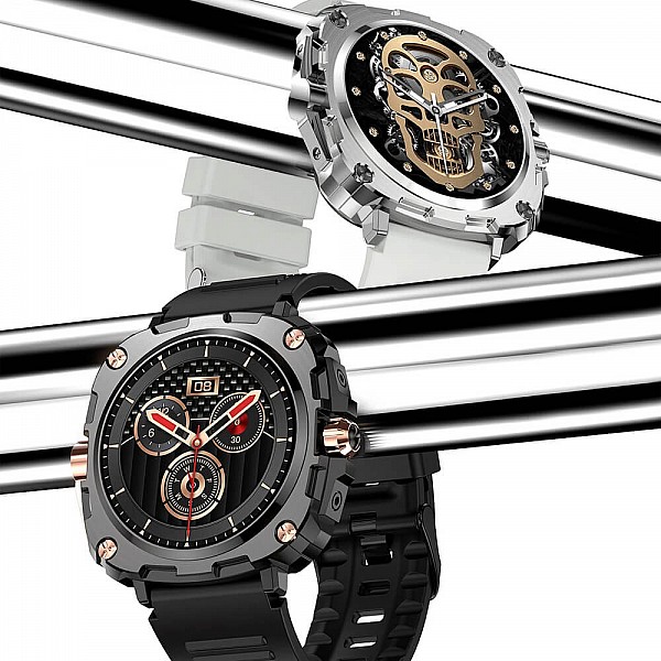 Smartwatch Microwear AK71 - Black  Silicone