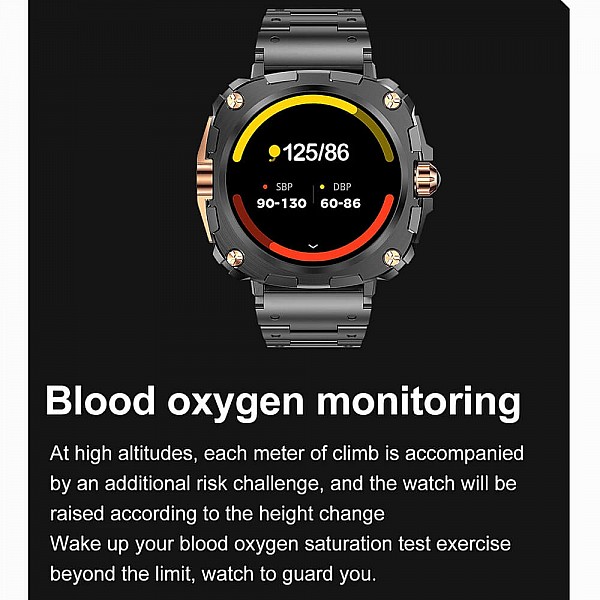 Smartwatch Microwear AK71 - Black  Silicone