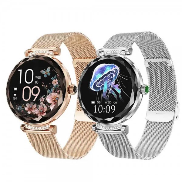 Smartwatch Microwear NX7 Pro  - Gold Steel