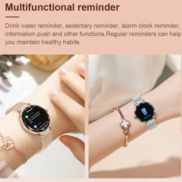 Smartwatch Microwear NX7 Pro  - Gold Steel
