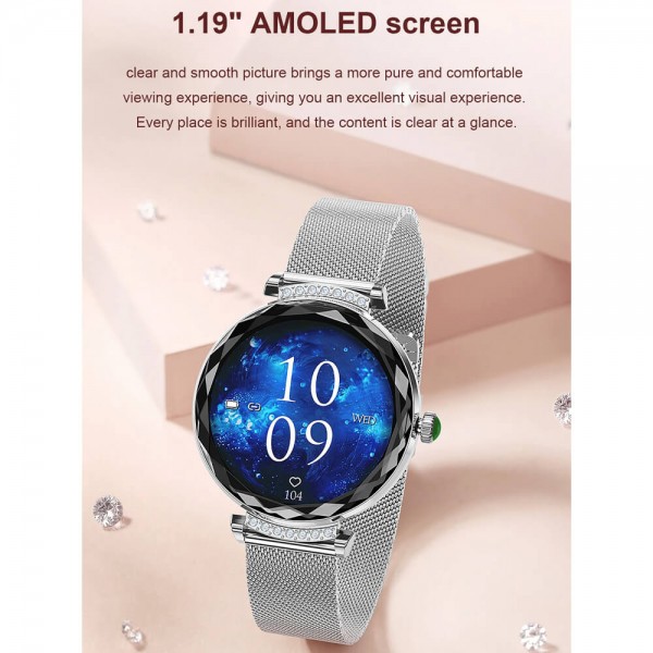 Smartwatch Microwear NX7 Pro  - Gold Steel