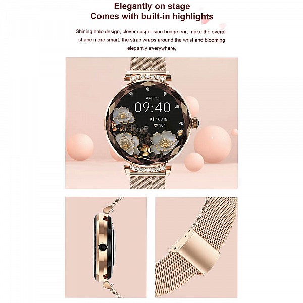 Smartwatch Microwear NX7 Pro  - Gold Steel